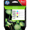 HP Tintenpatrone gelb, cyan, schwarz, magenta HC (3YP34AE#BGX, 912)