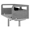 BNESSUALGY160D80 BAKKER 160x60x80cm Schutzwand U-Form hellgrau 1,2-2,5cm