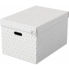 Esselte Aufbewahrungsbox Home L, 3er Set, wei?