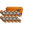 Start - Nur Schwarz! 10 XXL Ersatz Chip Patronen kompatibel zu Canon PGI-530 PGBK PGI-530PGBK XXL Schwarz, PGI 530 PG BK XXL