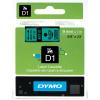 Dymo 40919 / S0720740 D1-Band 9mm schwarz auf grn