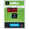 Dymo 45017 / S0720570 D1-Band 12mm schwarz auf rot