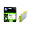 HP Tintenpatrone gelb HC (CD974AE, 920XL)