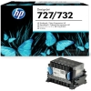 HP Druckkopf magenta, cyan, grau (B3P06A, 727/732)