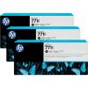 Original HP B6Y31A / 771C Tinte schwarz matt 3er Set