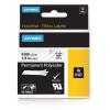 Dymo permanentes Polyesterband 6mm schwarz/wei� (1805442)