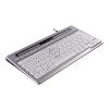 BNES840DDE BAKKER S-board 840 Design Tastatur DE QWERTZ USB silber-weiss